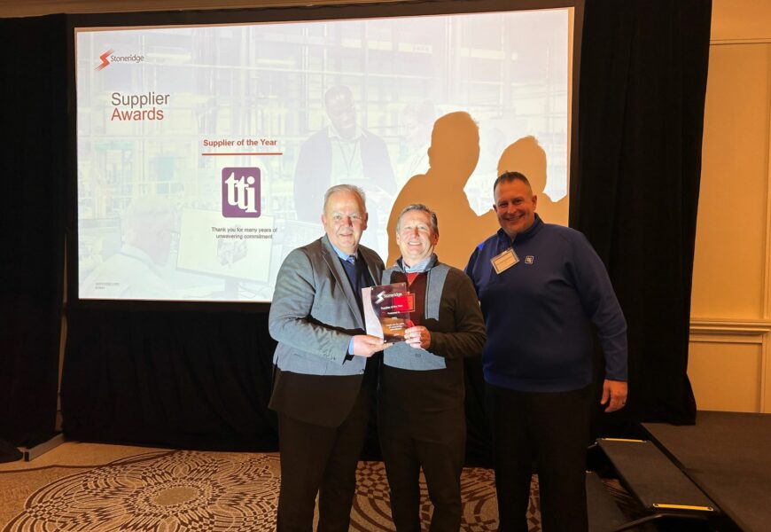 TTI Europe Wins Stoneridge Supplier Award